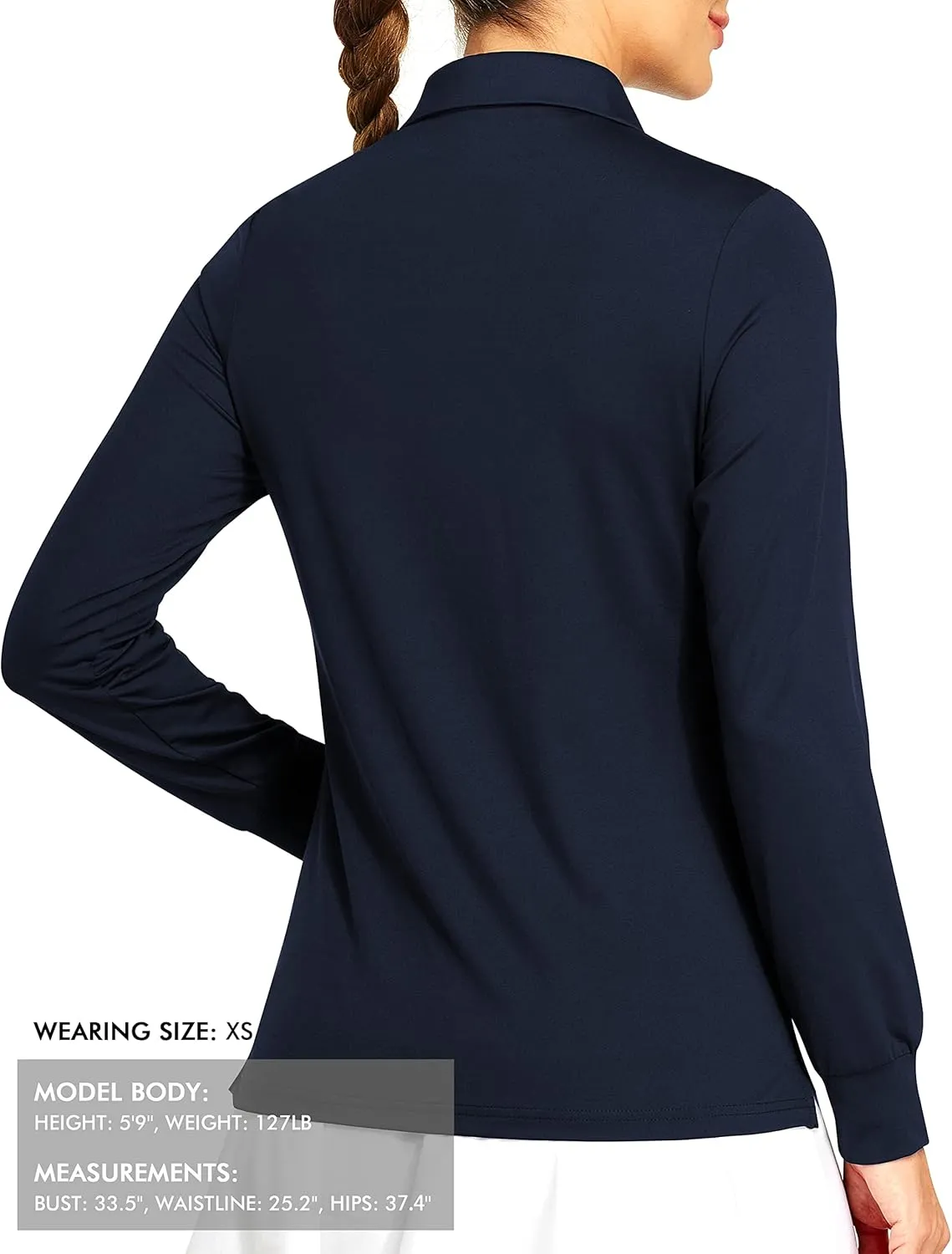 Women's Golf Shirt Short Long Sleeve Polo Shirts Lightweight Quick-Dry Workout Daily Work Shirts Tops for Women